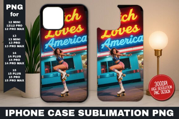 Download Skating Girl Diner Neon Sign Iphone - Premium Resources