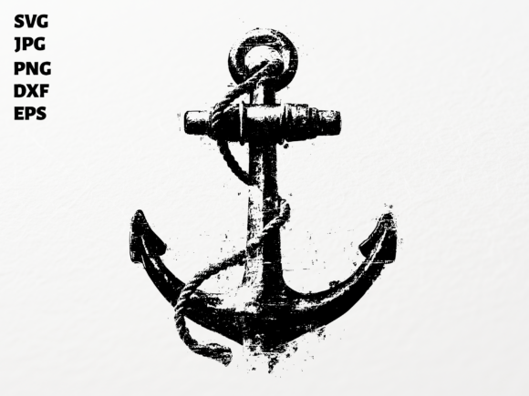 Download Distressed Anchor SVG for Cricut - Svg for cricut Collection