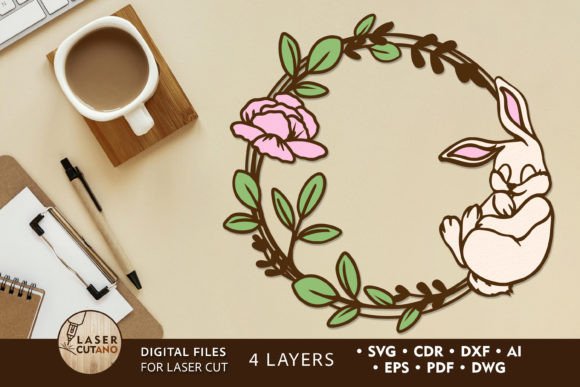 Download EASTER WREATH Multilayer Decor,Cut File - Multilayer Collection