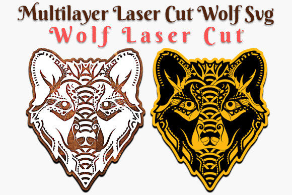 Download Multilayer Laser Cut Wolf SVG - Multilayer Collection
