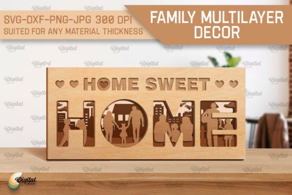 Download Family Multilayer Decor Laser Cut - Multilayer Collection
