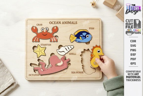 Download Wooden Animal Puzzle for Kids Laser Cut - Premium Resources
