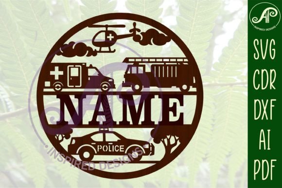 Download Rescue Vehicle Name Sign SVG Cut File - Vehicle name sign Collection