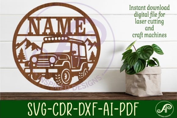 Download Off Road Vehicle Name Sign Svg Laser Cut - Vehicle name sign Collection