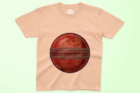 Download Red Leather Cricket Ball with Seams - Premium Resources