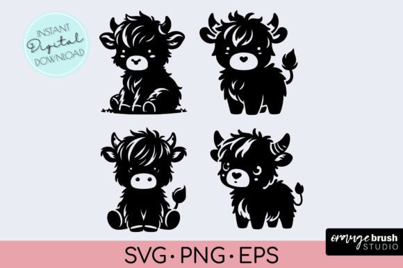 Download Highland Cow SVG for Cricut - Baby Cow - Svg for cricut Collection