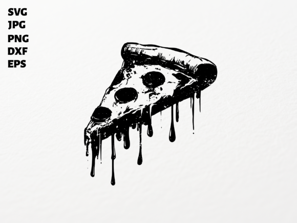 Download Dripping Pizza Slice SVG for Cricut - Svg for cricut Collection