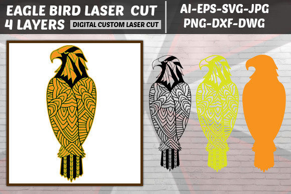 Download Multilayer Laser Cut Bird SVG - Multilayer Collection