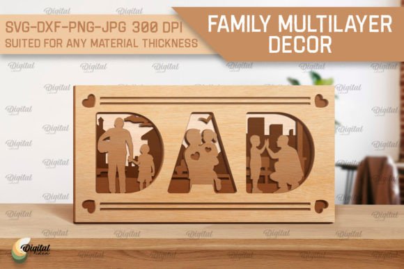 Download Family Multilayer Decor Laser Cut - Multilayer Collection