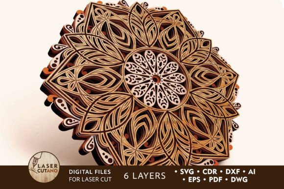 Download Multilayer MANDALA Laser Cut &amp; Paper Cut - Multilayer Collection