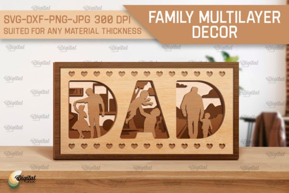 Download Family Multilayer Decor Laser Cut - Multilayer Collection